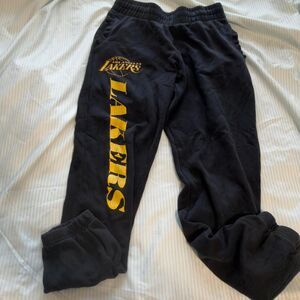 Ultra Game NBA Los Angeles Lakers Black Graphic Sweatpants Size XS